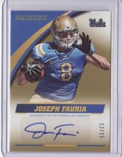 2015 Panini Collegiate UCLA Autograph Gold #JF Joseph Fauria /25 Auto Flat S/H
