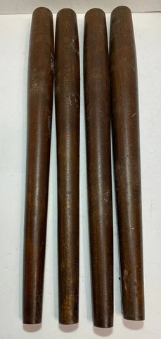 Vintage Set Of 4 Mid Century MCM 14” Wood Furniture Legs Cover