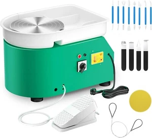Electric Pottery Wheel, 350W & 25CM Turntable Pottery Machine with Removable... - Picture 1 of 7