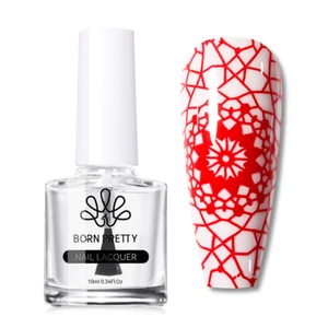 BORN PRETTY 10ml No Smudge Top Coat Oil Nail Art Stamping Printed Protector Oil