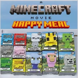 2025 Minecraft Movie Kids HM Toys McDonalds Complete set of 12 - Picture 1 of 1
