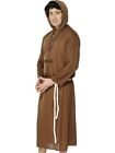 Monk Friar Tuck Brown Robe Medieval Priest Robin Hood Mens Costume Rope Belt