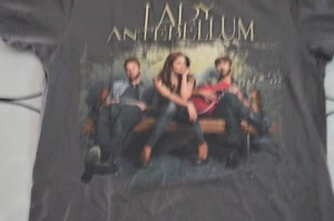 T-shirt LADY ANTEBELLUM fascia grigia media M manica corta TEE 100% cotone☕B4-030 - Foto 1 di 11