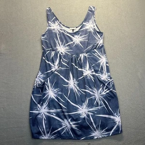 Vestido Mujer J Valdi Talla 3X Azul Blanco Estampado Tanque Natación Encubrimiento Bolsillos Verano - Imagen 1 de 8