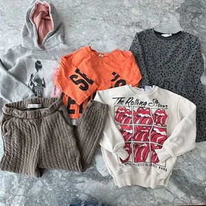 Zara Kids Mädchen Paket 5 Hosen Kleid Hoodie Sweatshirt Oberteil Gr. 6 - Bild 1 von 9