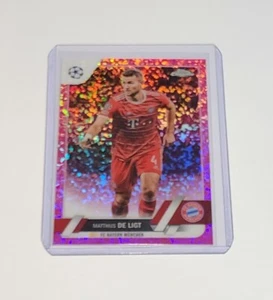 2022/23 Topps Chrome UEFA CC Pink Mini Diamonds Matthijs De Ligt 062/175 - Picture 1 of 2