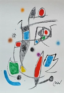 Joan Miro Maravillas acrosticas 10 Dragonfly signed limited 1500 LITHOGRAPH 1975 - Picture 1 of 6