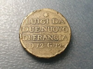 FRANCE FRANCIA Y NAVARRA PONDERAL COIN WEIGHT DOBLE LUIS NUEVO DE ORO 15,07 g - Picture 1 of 2