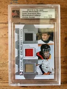 2011-12 "Goalie Generations" ITG Silber LINDBERGH / MOOG / BRODEUR #13/24 - Bild 1 von 3
