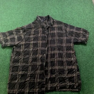 Puritan Button Up Shirt Black Size XL Short Sleeve - Picture 1 of 9