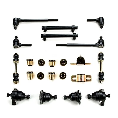 Kit de reconstrucción de suspensión delantera de poliuretano negro Chevrolet 1958-1964 tamaño completo Foto 1 de 4