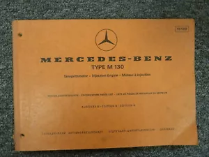 1967-1972 Mercedes Benz M130 2.8 Engine in 280S 280SE 280SEL 280SL Parts Catalog - Picture 1 of 1
