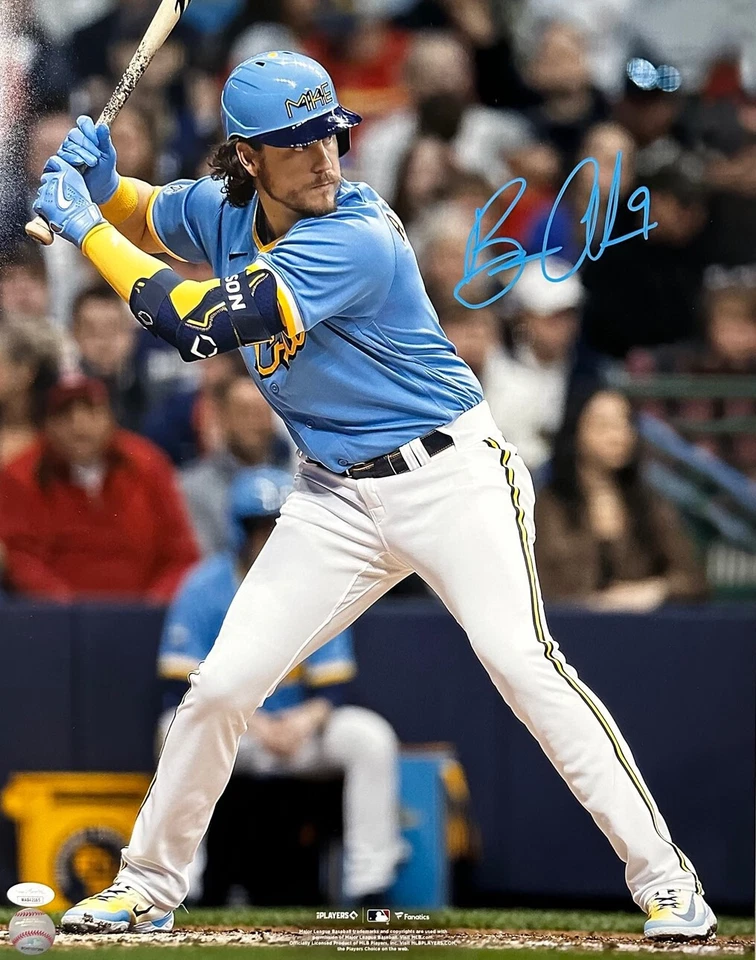 Milw. Foto firmada 16x20 del infielder de los Cerveceros Brian Anderson #1 AUTO - JSA Foto 1 de 1
