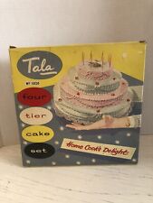 Vintage Tala Four Tier Cake Set no. 1020 with original box, kitchen, baking