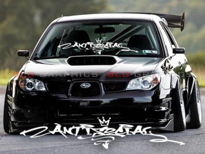 Calcomanía adhesiva ANTISOCIAL vinilo coche camión JDM postura deriva euro KDM Low Racing V3 Foto 1 de 3