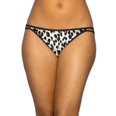 Vanity Fair Illumination Jungle Leopard Print String Bikini Size 8/XL - Image 1 of 4