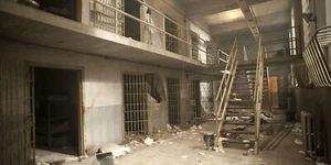 The Walking Dead Bildschirm gebraucht Gefängniszellenblock ein Wandfragment - Bild 1 von 4