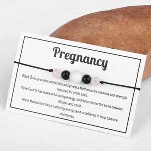 Bracelet Pregnancy Bracelet Natural Stones Pregnancy Gift Gemstone Natural Stone - Picture 1 of 8