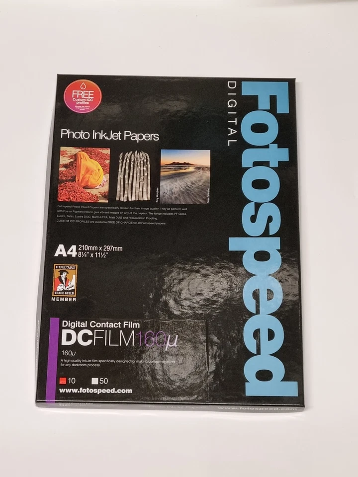 Fotospeed 7D052 - A4 - Digital Contact Film 160u - 10 Pack - Image 1 of 1