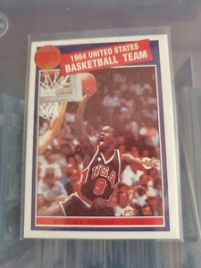 Micheal Jordan 1984 United States  Basketball  Team USA  Olympic Pink Back Card - Picture 1 of 2