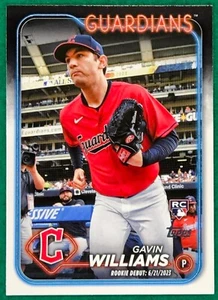 Gavin Williams - 2024 Topps Update #US294 - Guardians Rookie Baseball Card - Picture 1 of 3