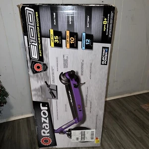 Razor Black Label E100 90W Kick Electric Scooter - Black/Purple - Picture 1 of 1