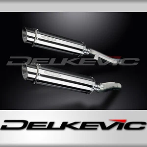 Kawasaki ZX-6 90-01 ZZR600 02-05 Slip On 14" Round Stainless Exhaust Muffler Kit - Picture 1 of 5