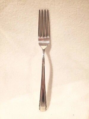 Vintage International Sterling Silver COURTSHIP FORK 7 1/4"  No Mono Floral - Image 1 of 4