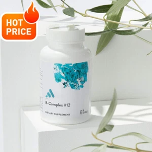 60 Capsules B-Complex # 12- Vitamin B Complex Containing Active B12 and Folate - Picture 1 of 19