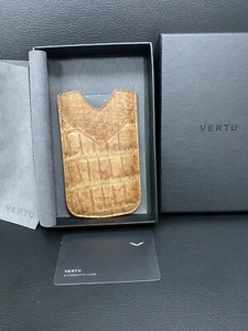 Original neues Etui Marke Vertu Constellation T BRAUN Alligator stilvoll, handgefertigt, - Bild 1 von 4