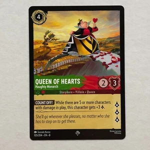 Queen of Hearts 105/204 Disney Lorcana Reign of Jafar Regular Super Rare Card NM - Picture 1 of 2
