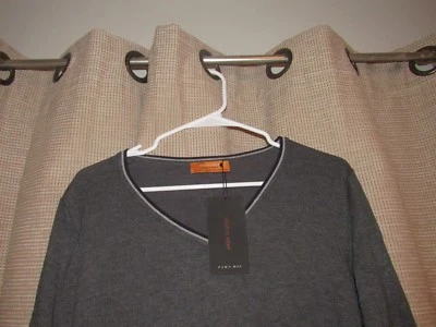 Nuevo con etiquetas Nuevo Suéter ZARA MAN Talla Grande Cuello en V Gris L/S Usar Año Rd Peso Foto 1 de 2