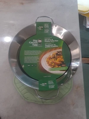 Большая сковорода для гриля Big Green Egg STIR-FRY & PAELLA, НОВАЯ с бирками 002167 - Изображение 1 из 4