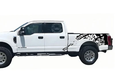 Graphic Mud Splash Stripe Sticker For Ford F250 F350 Super Duty Trunk Tail Decal - Image 1 of 4
