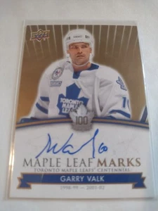 Toronto Maple Leafs Centennial 2017 cubierta superior autógrafo MLM-GV Garry Valk - Imagen 1 de 1