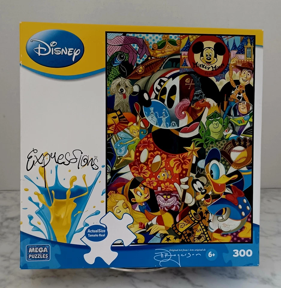 TOTALMENTE NUEVO Mickey Mouse "Leyendas" 2010 Mega Marcas Big Piece Puzzle 300 piezas  Foto 1 de 4