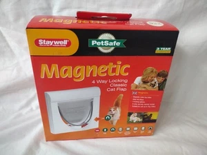 Petsafe Staywell Magnetic 4 Way Locking Classic Cat Flap model 932 NEW / UNUSED - Picture 1 of 6