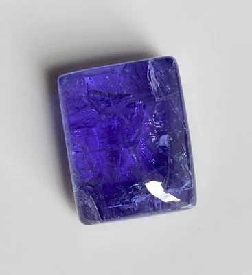 Cabujón de tanzanita azul violeta, 26,91 ct, cabujón para anillo, cabina de tanzanita suelta Foto 1 de 4