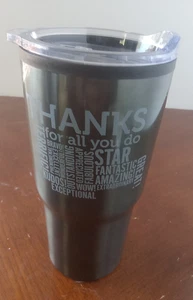 Customized 20 Oz Tumbler Keep Hot/cold “thanks For All You Do” New In Box - Picture 1 of 5