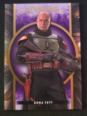 2022 Topps Star Wars Masterworks | Boba Fett - Purple /50 #36 - Image 1 of 2