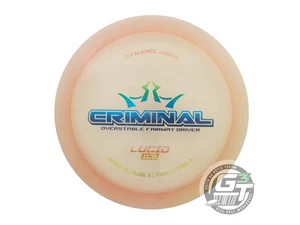 Gebrauchte Dynamic Discs Lucid Ice Criminal 174g Peach Rainbow Foil Driver Golf Disc - Bild 1 von 2