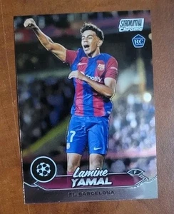 2023-24 Stadium Club Chrome UEFA Champions League 27 Lamine Yamal RC NM+ - Picture 1 of 2