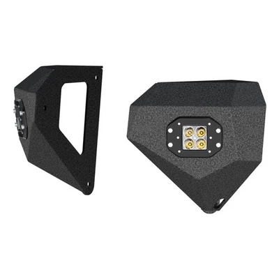 Aries TrailChaser Black Aluminum Front Bumper Corners with LEDs Part# 2081205 - Image 1 of 4