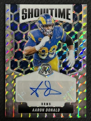 Mosaic Showtime Silver Mosaic 2025 #SOS-AAD Aaron Donald Auto Rams Foto 1 de 3