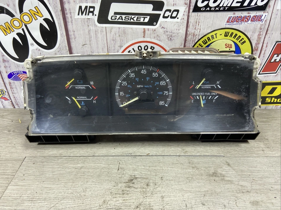 87-91 福特 F150 F250 F350 BRONCO 仪器集群量规速度计 79K — 第 1/4 张图片