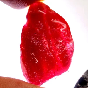 62.95Ct. Natural Rough Ruby Large Size Rare Pinkish Red Gemstone Mine Mozambique - Picture 1 of 7