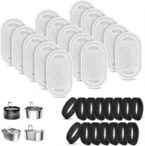 15+15 Pack Cat Water Fountain Filters, Pet Water Fountain Filters Replacement - Picture 1 of 4