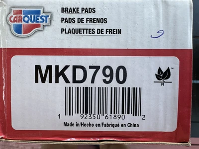 CARQUEST Brake Pads MKD790 For Jeep Grand Cherokee - Image 1 of 4