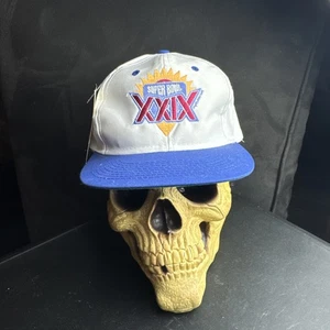 Vintage 1995 Super Bowl XXIX 29 Mütze Kappe 49ers Chargers SnapBack weiß Neu mit Etikett - Bild 1 von 7