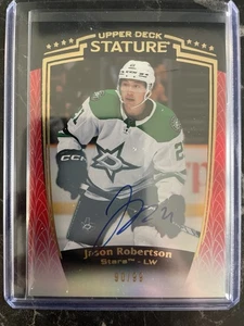 24/25 2024 UPPER DECK STATURE JASON ROBERTSON #20 BASE RED AUTOGRAPH AUTO /99 - Imagen 1 de 3